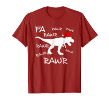Load image into Gallery viewer, Fa Rawr Rawr Funny T-Rex Dinosaur Christmas Ugly T-Shirt