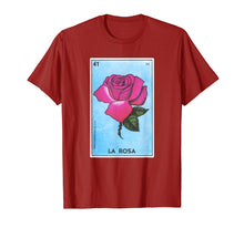 Load image into Gallery viewer, La Rosa Card Loteria Shirt Rose Mexican Bingo Tarot