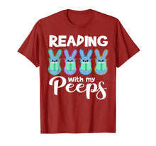 Load image into Gallery viewer, Funny Reading With My Peeps Book Reading Easter T Shirt