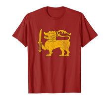 Load image into Gallery viewer, Sri Lanka National flag distressed tshirt for men women kids