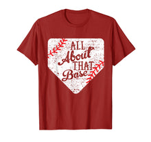 Load image into Gallery viewer, All About That Base Cute Mom Baseball T-Shirt