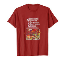 Load image into Gallery viewer, Dungeons & Diners & Dragons & Drive-Ins & Dives T shirt
