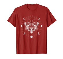 Load image into Gallery viewer, Moon Phases Moth T-shirt Blackcraft Clothing Gift