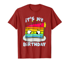 Load image into Gallery viewer, (Hey!) It's My Birthday Rainbow Cake T-Shirt