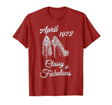 Load image into Gallery viewer, April 1972 Classy And Fabulous 47th Birthday Shirt