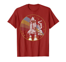 Load image into Gallery viewer, NASA Shuttle Launch With Rainbow Graphic T-Shirt C1
