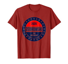 Load image into Gallery viewer, LPOTL Zebrowski t shirt For President