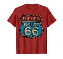 Load image into Gallery viewer, Historic Route 66 - Road Sign Highway T-Shirt