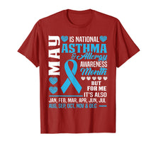 Load image into Gallery viewer, May is Asthma and Allergy Awareness Month Shirt Teal Ribbon
