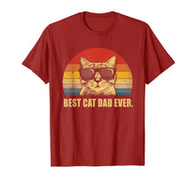 Load image into Gallery viewer, Vintage Best Cat Dad Ever T-Shirt Cat Daddy Father Gift Men