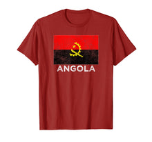 Load image into Gallery viewer, Angola National flag distressed t-shirt for men women kids