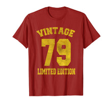 Load image into Gallery viewer, Vintage 1979 Limited Edition T-Shirt Birthday Gift Tee