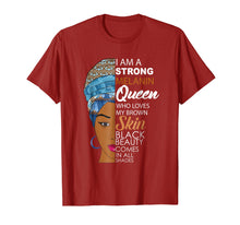 Load image into Gallery viewer, Strong Melanin Queen Afrocentric Beauty Shades T-Shirt