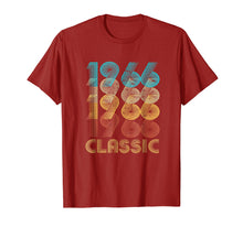 Load image into Gallery viewer, 53rd Birthday Gift Vintage 1966 T Shirt Classic Men Women