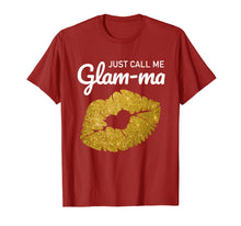 Load image into Gallery viewer, Womens Just Call Me Glam-ma Shirt Best Grandma Gifts