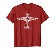 Load image into Gallery viewer, Full Phonetic Alphabet Shirt | Cute Plane Letters Tee Gift