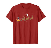 Load image into Gallery viewer, Christmas Penguin Riding Sled With Santa Hat Cute Funny Gift T-Shirt-1986845