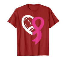 Load image into Gallery viewer, Football Breast Cancer Awareness Month T-Shirt