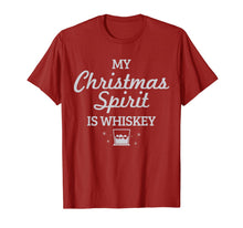 Load image into Gallery viewer, Whiskey Is My Christmas Spirit Funny Whisky Lover Gift T-Shirt-2159634