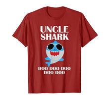 Load image into Gallery viewer, Uncle Shark T-Shirt Doo Doo Doo Fathers Day Uncle Shirt
