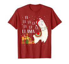 Load image into Gallery viewer, Fa La La Llama - Christmas Alpaca Lover Gift T-Shirt