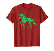 Load image into Gallery viewer, Funny Shamrock Horse Lover St. Patricks day Horseshoe Gift T-Shirt-1045698