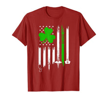 Load image into Gallery viewer, American Flag Shamrock Nurse St Patrick's Day Gifts T-Shirt-466086