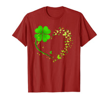 Load image into Gallery viewer, Heart Shamrock Butterfly Happy St Patrick's Day Gifts T-Shirt-517295