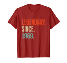 Load image into Gallery viewer, 1969 classic Legendary since 1969 birthday T-Shirt