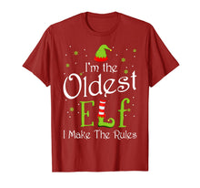 Load image into Gallery viewer, I'm The Oldest Elf Christmas Gift Idea Xmas Family T-Shirt