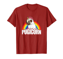 Load image into Gallery viewer, Pugicorn Pug Unicorn Gift For Dog Lovers T-Shirt