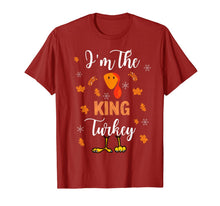 Load image into Gallery viewer, I'm the King Turkey Thanksgiving T-Shirt