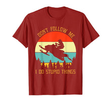 Load image into Gallery viewer, Don't follow me i do stupid things snowmobile T-Shirt-1642198