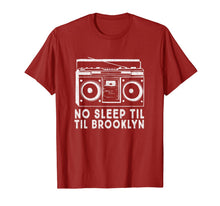 Load image into Gallery viewer, No Sleep Til Brooklyn old school boombox T-Shirt