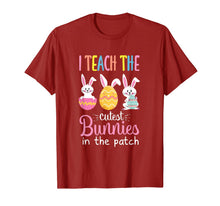 Load image into Gallery viewer, I Teach the Cutest Bunnies in the Patch Easter Teacher T-Shirt-633925