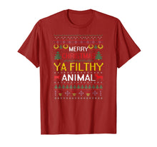Load image into Gallery viewer, Filthy Animal Ya Merry Christmas Ugly Sweater Tshirt
