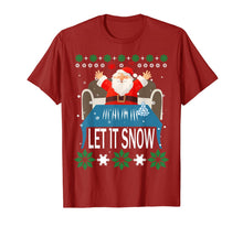 Load image into Gallery viewer, Let it Snow Cocaine Santa Funny Christmas T-Shirt-1267261