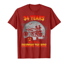 Load image into Gallery viewer, 34th Wedding Anniversary Gifts For Her/Him. Halloween Shirts T-Shirt