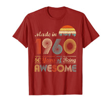 Load image into Gallery viewer, Vintage 1960 Made in 1960 60th birthday 60 years old Gift T-Shirt-542691