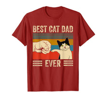 Load image into Gallery viewer, Mens Vintage Best Cat Dad Ever Bump Fit T-Shirt-308896