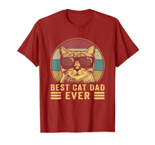 Load image into Gallery viewer, Vintage Best Cat Dad Ever Bump Fit T-Shirt-211274