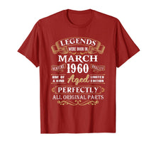 Load image into Gallery viewer, Legends Were Born In March 1960 60th Birthday Gifts T-Shirt-340903