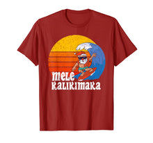 Load image into Gallery viewer, Christmas Mele Kalikimaka Surfing Santa Hawaiian T-Shirt-1539163