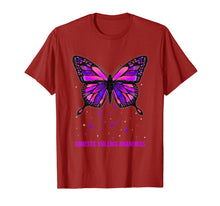 Load image into Gallery viewer, Domestic Violence Awareness Butterfly Costume Ribbon T-Shirt