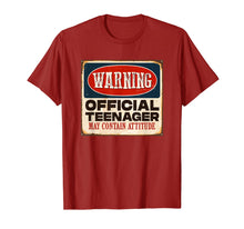 Load image into Gallery viewer, Funny 13th Birthday T Shirt Official Teenager 13 Years Old