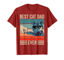 Load image into Gallery viewer, Vintage Best Cat Dad Ever Bump Fist father's day Gifts T-Shirt-339323