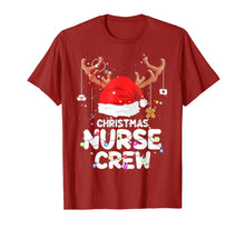 Load image into Gallery viewer, Christmas Nurse Crew Santa Hat Reindeer Merry Christmas gift T-Shirt