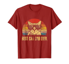 Load image into Gallery viewer, Mens Best Cat Dad Ever T-Shirt Funny Cat Dad Father Vintage Gift T-Shirt-118654