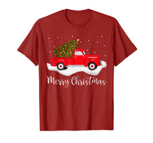 Load image into Gallery viewer, Vintage Wagon Christmas Shirt Tree on Car Xmas red Truck T-Shirt