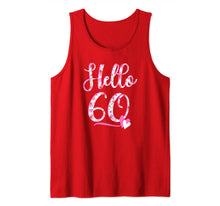 Load image into Gallery viewer, Hello Sixty 60 years old 60th Birthday Women's Gifts Flowers Tank Top